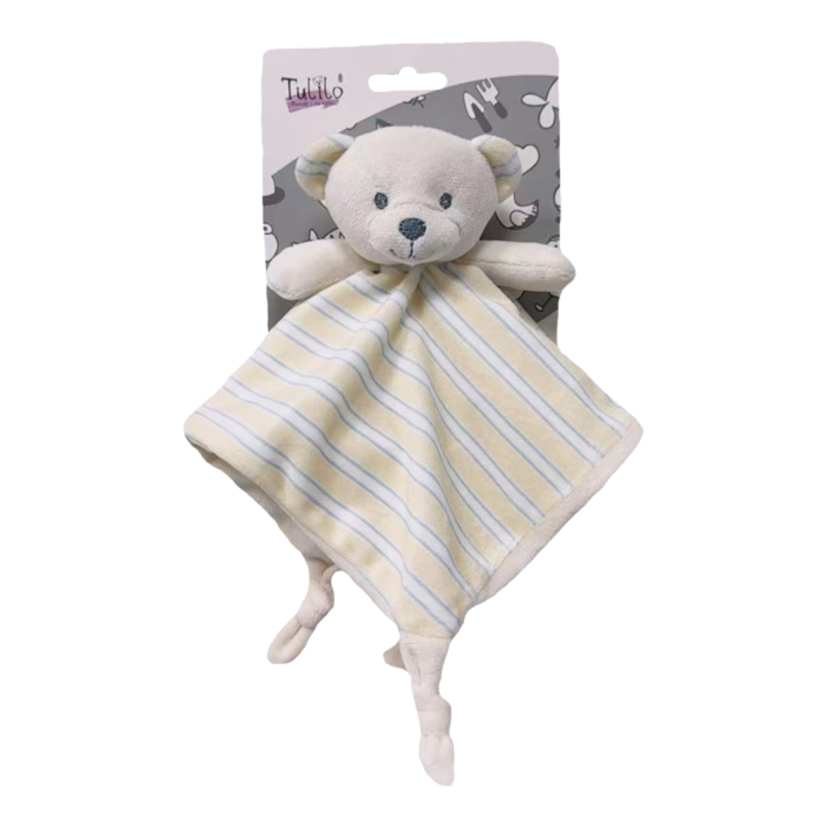 Minkštas žaislas smėlinis meškiukas "Miluś" 25 cm