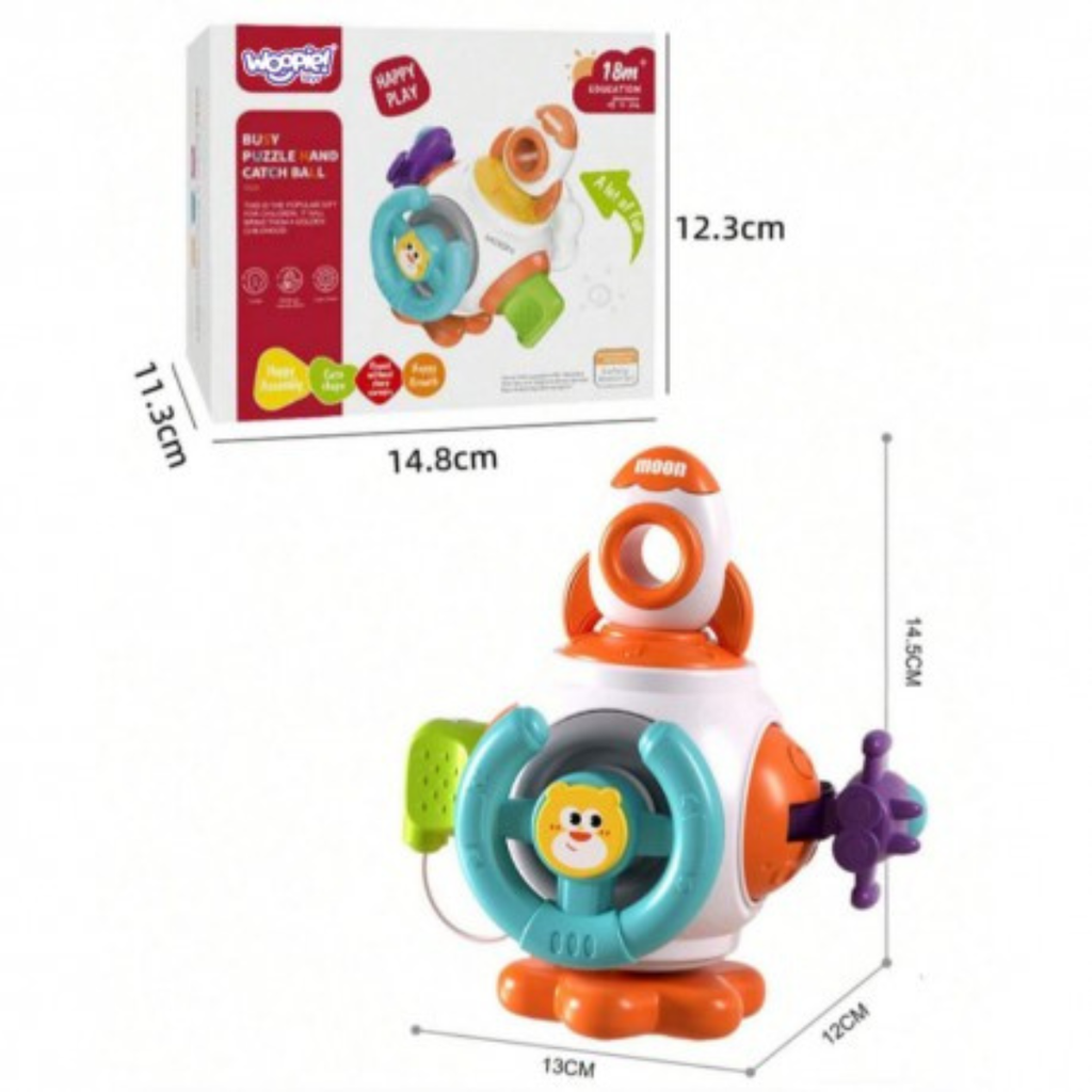 WOOPIE Montessori lavinamasis kosminis kamuolys–raketa 6 in 1 .